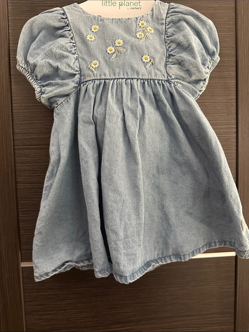 Baby Girl Denim 7 For All Mankind Dress & Bloomers 3-6M
